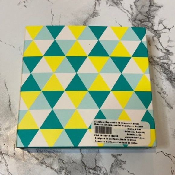 Stella & Dot Women’s Jewelry Bracelet ENGRAVED gray - Picture 3 of 6